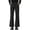 #250-Black, variant on Men's Solid Slim Fit Micro Flared Dress Pants Button Zipper Casual Business Long Trousers With Side Pockets Black XL Gift
