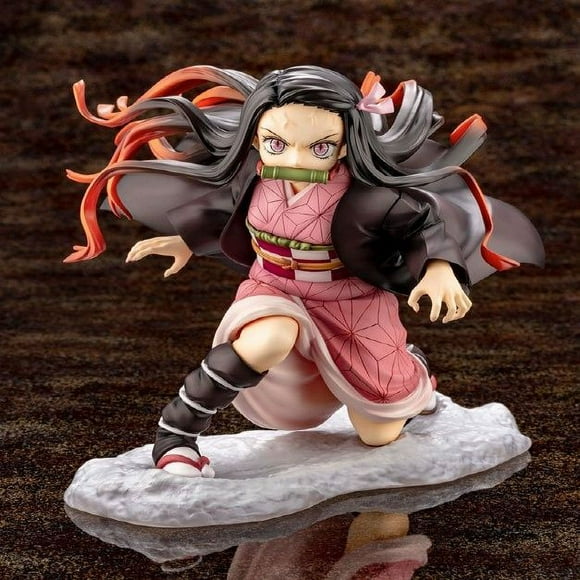 Demon Slayer Figure PVC Version Action Figure Kamado Nezuko Toy Character Model Collectible Statue Toys PVC Figures Desktop Ornaments Exquisite Statue