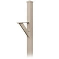 thumbnail image 2 of Salsbury Industries 4825WHT Decorative Mailbox Post - Modern - In-Ground Mounted - White, 2 of 5