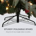 thumbnail image 5 of Jostyle Pre-Lit 7.5ft Artificial Christmas Tree, Feel Real Snow Flocked PE Tree 750 Clear Lights, Red Berries, 5 of 8