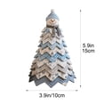 thumbnail image 2 of DIY Quilted Christmas Tree Kit, Fabric Quilting Patchwork Handmade, 3D Layered Ornament Sewing Set Gift for Adults, B, 2 of 5