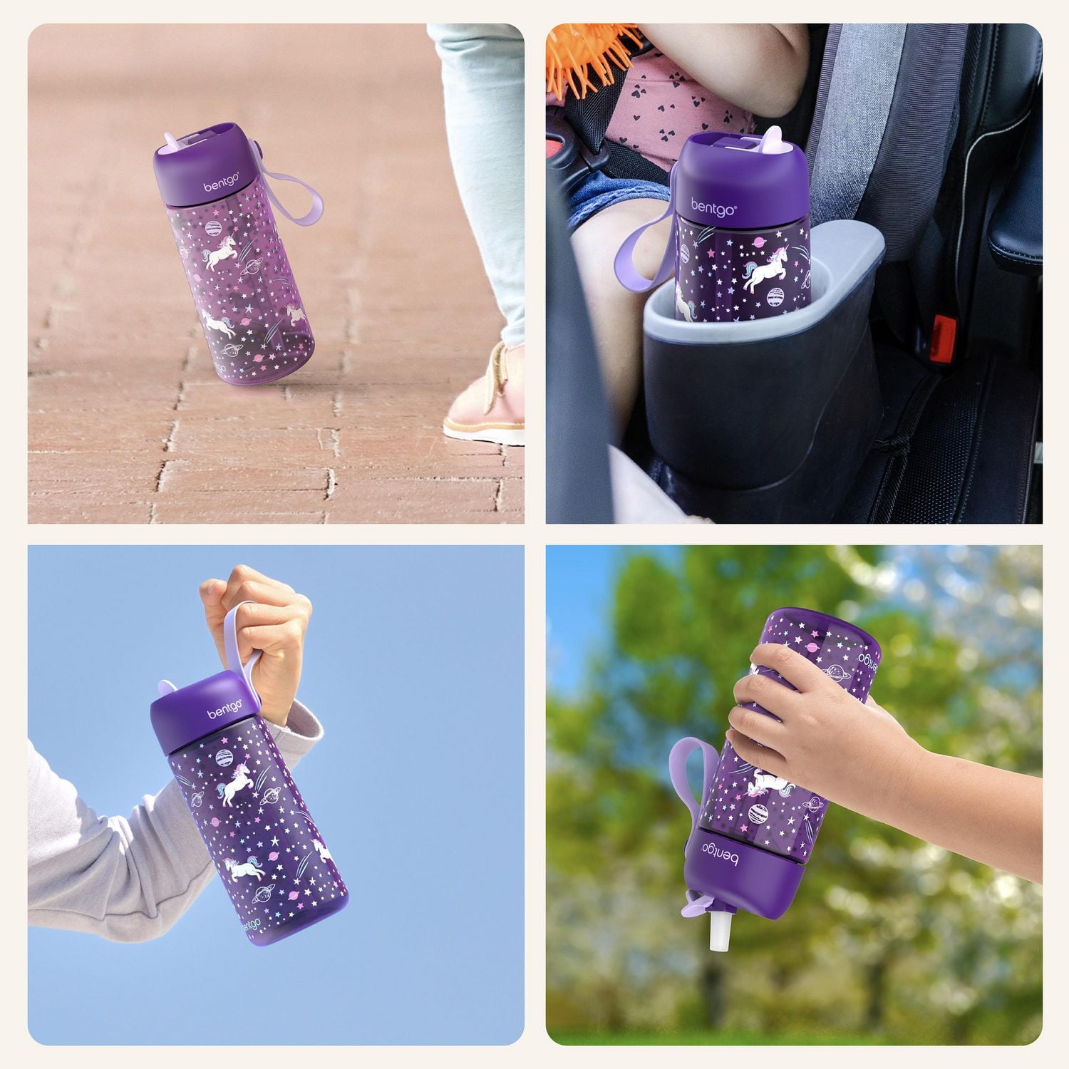 Bentgo Kids Water Bottle - Unicorn 14oz