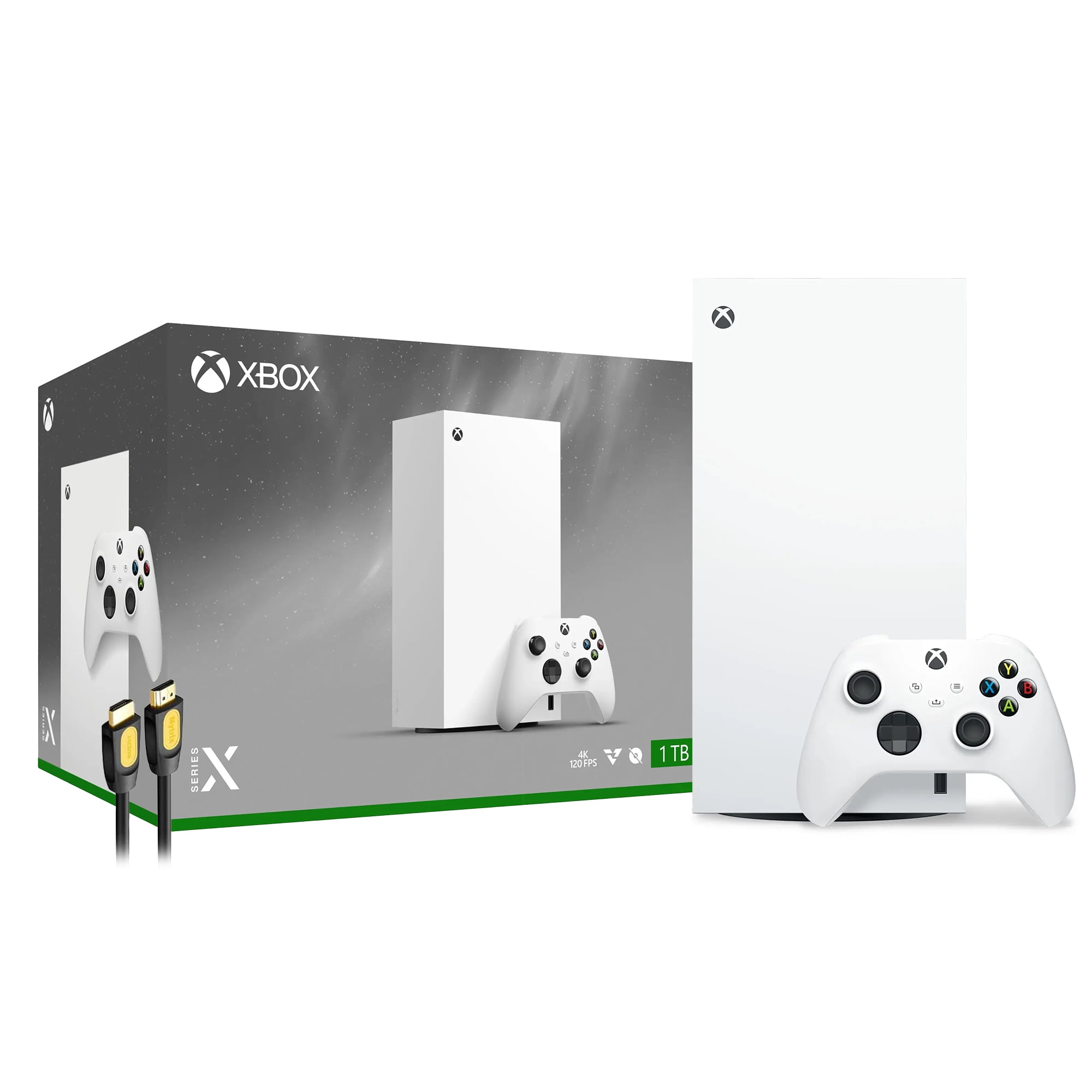 Microsoft Xbox Series X 1TB All-Digital Robot White Console with Mytrix High Speed HDMI - Robot White All Digital Xbox