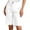 White, variant on Bermuda Shorts for Women Knee Length Summer Casual Wide Straight Leg Loose Businees Casual Work Shorts with Pockets