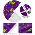 thumbnail image 2 of Coolnut Mardi Gras Christmas Tree Skirt Tree Skirt for Holiday Party Home Christmas Day Ornaments48", 2 of 6