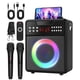 thumbnail image 1 of Máquina de karaoke portátil NBKLS con micrófono inalámbrico Bluetooth 2, 1 of 7