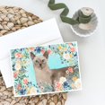thumbnail image 2 of Tonkinese Spring Flowers Greeting Cards and Envelopes Pack of 8, 2 of 2
