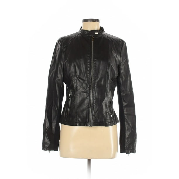 Black Rivet - Pre-Owned Black Rivet Women's Size M Faux Leather Jacket ...