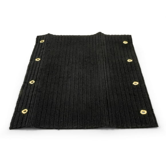 DBL RIB RUG 18 X 23 BLK