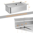 thumbnail image 3 of Commercial Hotel Pans Full Size, Heavy Duty Stainless Steel Steam Table Pans with Handles, NSF Certificated, Anti Jamming Stackable for Catering Buffets, 3 of 9