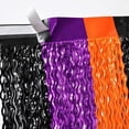 thumbnail image 5 of Mecorevxz Halloween Wavy Foil Fringe Table Skirt Black Orange Purple Mixed Color Metallic Table Curtain Table Decoration and Dessert Table Cover(B), 5 of 9