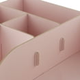 thumbnail image 3 of Organizador de Escritorio Sunnimix Estante de Almacenamiento de Oficina Estante de Exhibición de Madera Rosa Organizador de escritorio, 3 of 8