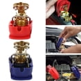 thumbnail image 2 of 2Pcs Noir + Rouge Borne de Batterie de Voiture Pince Réglable Connecteur Positif + Nagatif, 2 of 5