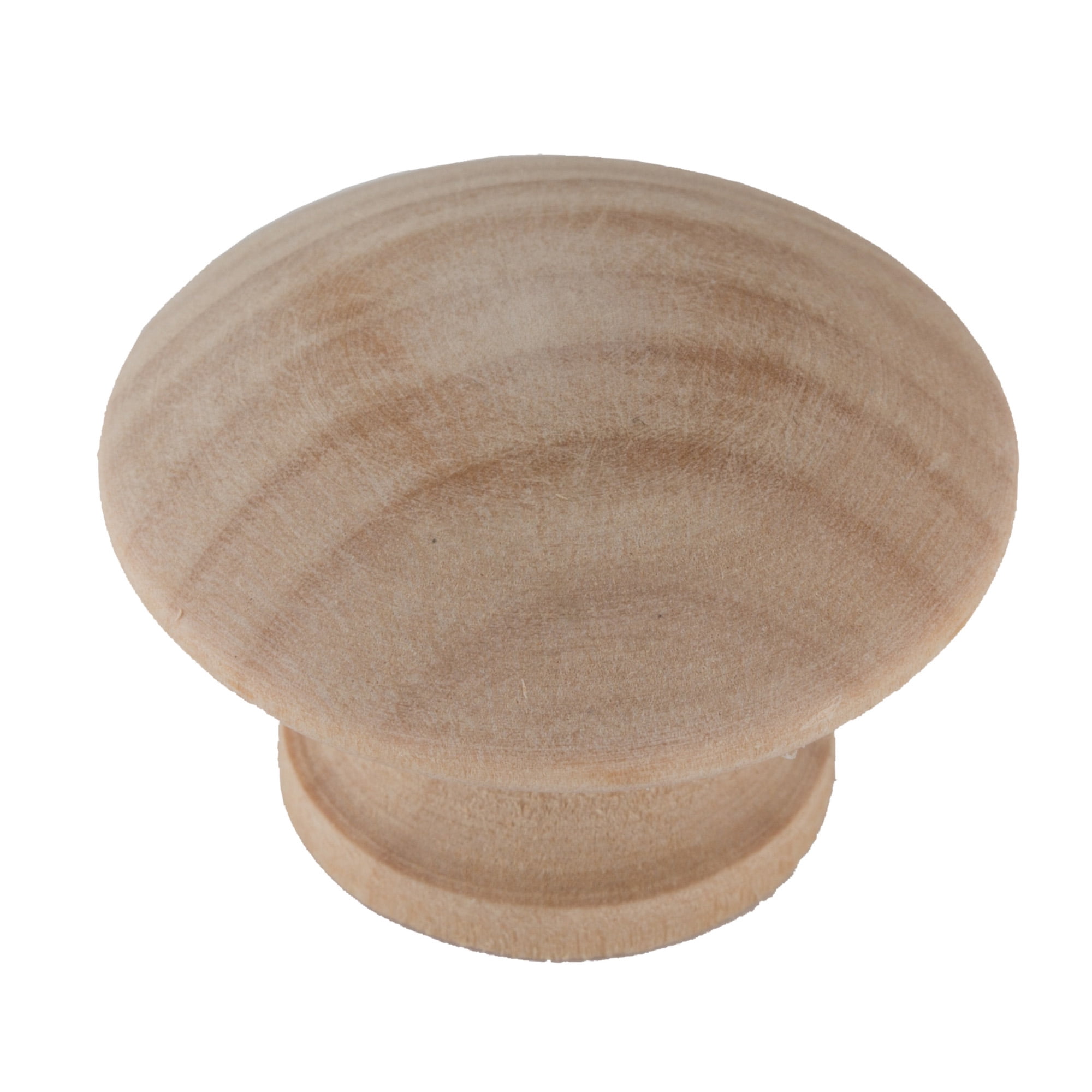 Drawer Pull Knobs 1-3/4 inch Diameter Pack of 8 Maple Round Mushroom Shape Wooden Cabinet Knobs