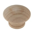thumbnail image 2 of (2 pack) Mainstays 1-1/2" (38mm) Round Cabinet Knob, Unfinished Wood, 2 Pack, 2 of 6