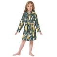 thumbnail image 6 of FORMRS Kids Bathrobe Unisex Hooded Robe Toddler Pajamas Sleepwear, Size 10-12T, Floral Lemons, 6 of 7