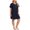 NavyBlue, variant on Cotton Nightgown,Short Sleeve Sleepwear,Irregular Hem Sleep Dress,Big Size Pullover Nightdress,Pajamas and Loungewear for Women LightGray XL