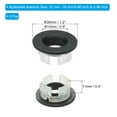 thumbnail image 2 of Uxcell Overflow Ring, Sink Round Cover Basin Trim Brass Insert in Hole Round Caps for Kitchen Bathroom, Black 3Pcs, 2 of 5