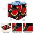 thumbnail image 3 of Watermelon Large Capacity Foldable Storage Box Basket with Handle for Clothes Storage - 10.8"x10.5"x10.6, 3 of 6
