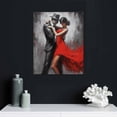 thumbnail image 4 of Nawypu  Black and White Wall Art Tango Dancer in Red Black Dancing Suits Painting Prints on Canvas with Frame for Bedroom Decor, 4 of 4