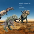 thumbnail image 4 of Robot De Dinosaurio Transformado, Juguete Transformador De Dinosaurio, Articulación De Rotación De Cabeza Flexible, Retráctil, Mejora La Imaginación, Fácil Montaje Para Niños, 4 of 7