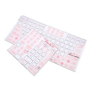Keyboard Stickers, Keycaps Stickers Clear Beautiful Pattern Wear Resistant Frosted  For Laptop For Desktop