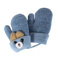thumbnail image 3 of Mitones de lana forma de osito para bebé y niños pequeños, 3 of 3