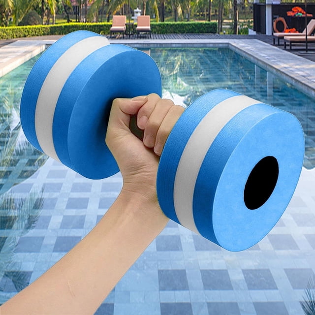 Juego de mancuernas acuáticas Fnyoxu, 1 unidad, mancuernas de agua resistentes para piscina, equipo de fitness acuático con mancuernas de espuma, equipo de aeróbic acuático para bajar de peso.