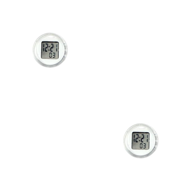 Kenally Reloj para salpicadero, accesorios para ciclismo, componente electrónico, artesanía, reloj adhesivo, temporizador Digital doméstico ligero Blanco 2piezas Kenally CBP582624