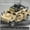 Yellow, variant on The 2025 new Warrior armored car assembled building blocks, brick boy car toy model, military enthusiasts gift, Hummer police
