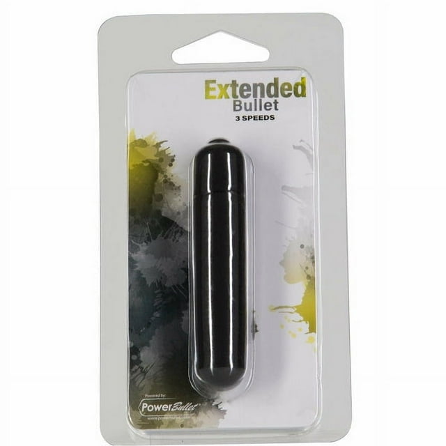 Powerbullet Vibromasseur à Balle Allongée, Noir