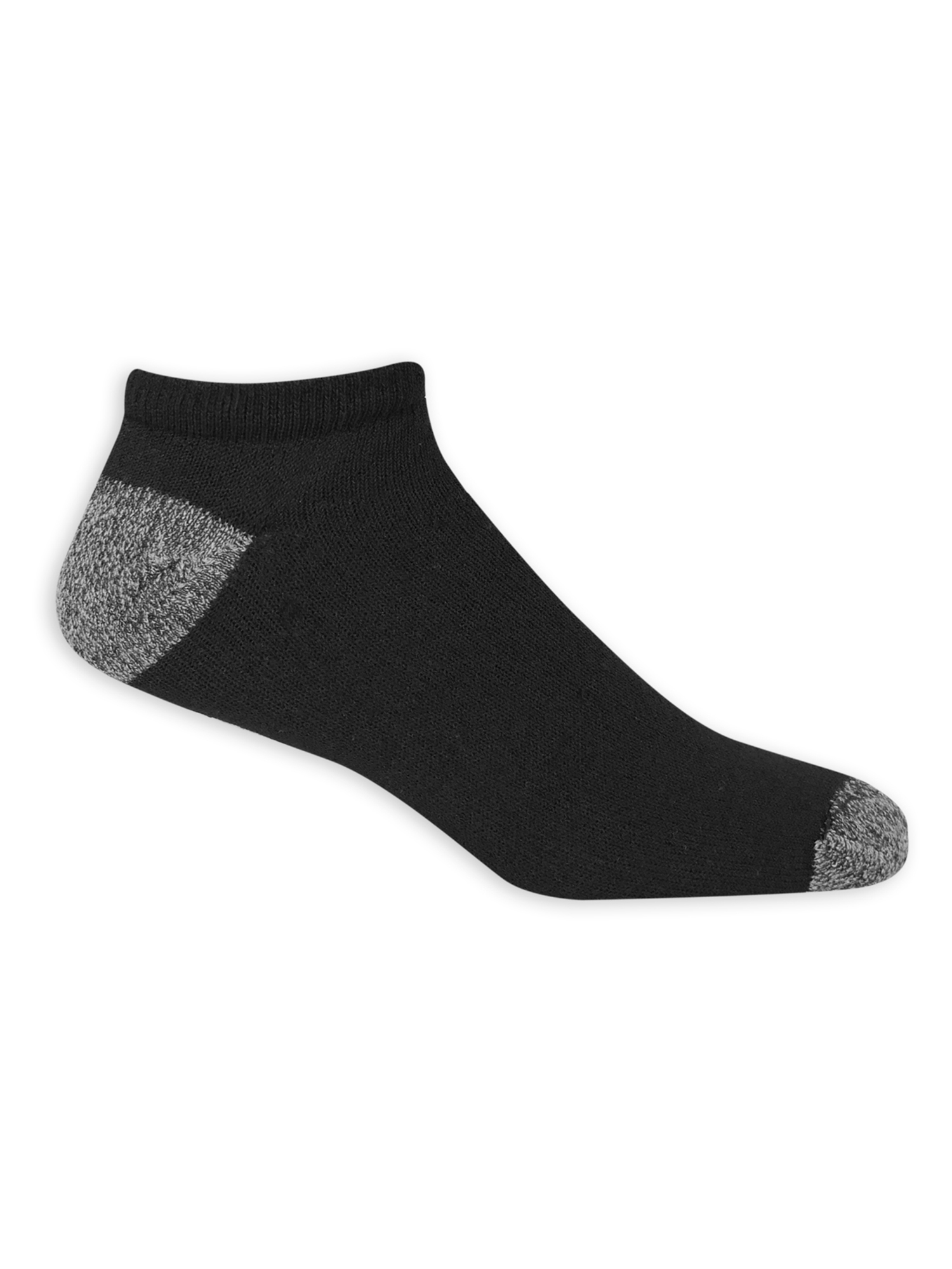 Athletic Works Men's No-Show Socks, 12-Pack, Black photo 3