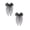 Black, variant on Halloween Mesh Hair Bow Clips 2‑Pack, Spider Web Tulle Bow Barrettes, Halloween Costume Hair Accessories for Women Party Dress‑up
