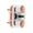 Orange-Style 2, variant on Boats Fast Entry Cams Cleat With Leading Rings Balls Bearings Rope Clamp Marine Boats Equipment Easy to Installation