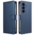thumbnail image 2 of For Samsung Galaxy S26 FE 5G 6.7inch Phone Case Wallet, RFID Blocking Magnetic Buckle Flip Leather TPU Cover with Card Holder Wrist Strap Shockproof Phone Case,Blue,For Galaxy S26 FE 5G, 2 of 9