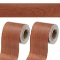 thumbnail image 1 of Cinta de reparación de grano de madera de 2 pulgadas x 66 pies, cinta de reparación texturizada autoadhesiva realista para pisos, puertas, mesas, gabinetes y escritorios, madera de roble rojo, 1 of 6