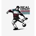 thumbnail image 4 of "Real Football" Sports Back to School Adult White Crew Neck Short Sleeve Tee-XS, 4 of 4