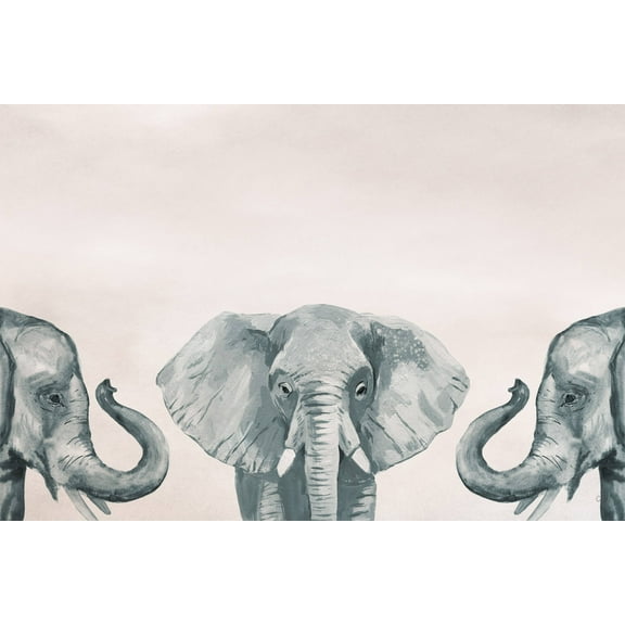 Marmont Hill Elephant Poses II Canvas Wall Art
