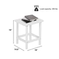 thumbnail image 2 of Aoodor Outdoor HDPE End Table Adirondack Side Table, Classic Modern Design, High-Quality, Easy Assembly, Muti-Purpose End Table for Patio, Garden, Lawn, 2 of 7