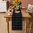 thumbnail image 4 of Table Runners 90 Inches Long Dress Scarves, Rustic Leaves Farmhouse Coffee/Dining/Kitchen Table Decor Table Runner for Living Room, Farmhouse Vine Leaf Pastoral Botanical Black 13x90 Inch, 4 of 9