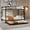 Black Iron Queen, variant on LHSHID Queen Square Tube Metal Bunk Bed with Safety Rails