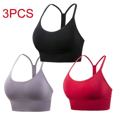 

3Pack Women s Streetwear Sleeveless Sports Bra