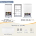 thumbnail image 5 of ZimJAHO Blackout Roller Shades for Windows,Cordless,Linen Fabric,Roller Blinds,Thermal Insulated Fabric UV Protection,Window Shades for Home,Office,Door, Blackout-White, 27"W x 72"H, 5 of 8