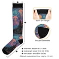 thumbnail image 3 of FORMRS Womens Knee High Socks Casual Long Thick Travel Daily Wear, 1 Pair, Psychedelic Jellyfish, 3 of 6
