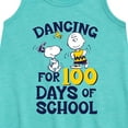 thumbnail image 2 of Peanuts - Dancing For 100 Days Of School - Toddler & Youth Girls A-line Dress, 2 of 5