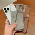 thumbnail image 2 of Compatible for iPhone 13 Pro Max 6.7 Inch Luxury Glitter Diamond Plating Case, 3D Bling Crystal Rhinestone Sparkly Clear Case for Women Girls Shockproof Camera Protective Back Cover - Silver, 2 of 6