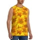 thumbnail image 2 of Fotbe 3D Sunflowers Men's Camiseta sin Mangas Estampada para Hombres, Playera Casual para Gimnasio, Entrenamiento, Playa-3X-Large, 2 of 7