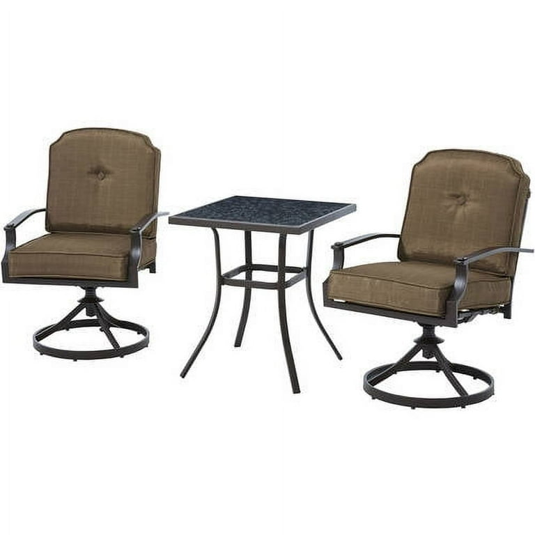 Mainstays Wentworth 3 Piece Outdoor Bistro Set Walmart
