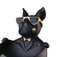 thumbnail image 2 of WDOplteas Bulldog Art Figurines Candy Misceláneas Resina Animal Escultura para El (negro), 2 of 9
