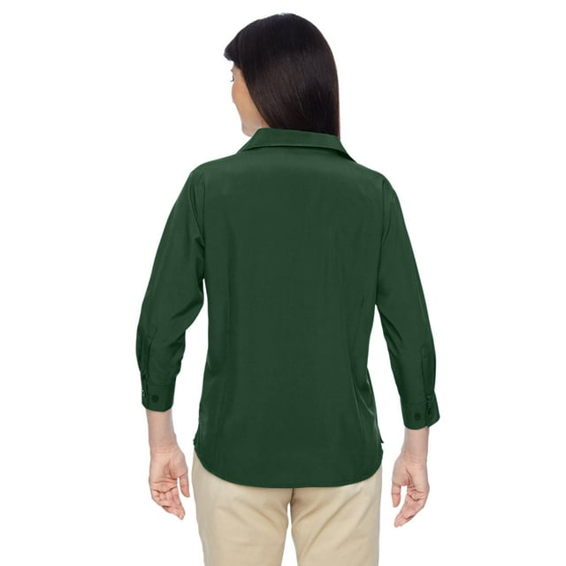 Harriton Ladies' Paradise 3/4-Sleeve Performance Shirt